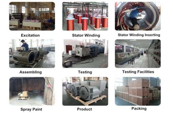 comprar Alternador de rolamento duplo com faixa de tensão 110V-480V AVR SX460 AS440 e 20 anos de vida útil para geração de energia industrial online manufacture